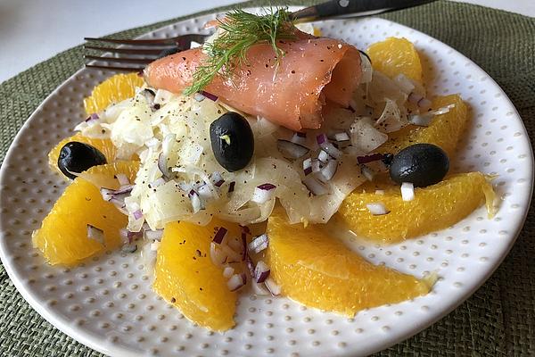 Fennel and Orange Salad with Smoked Salmon