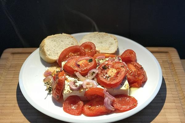 Feta Cheese with Tomatoes from Oven