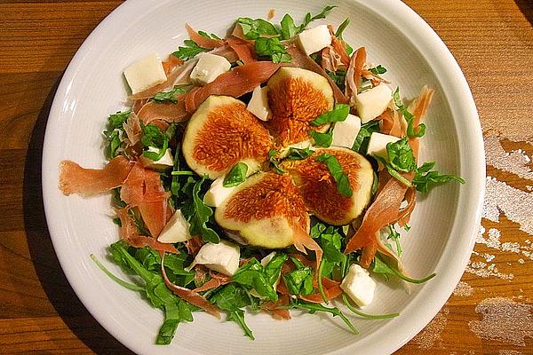 Fig Salad with Parma Ham and Mozzarella