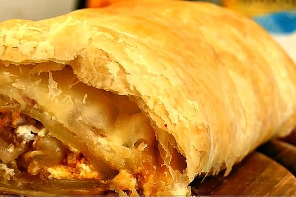 Filled Puff Pastry Roll