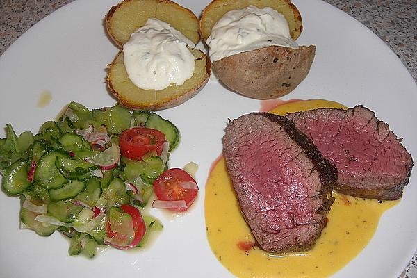 Fillet Of Beef Cooked At Low Temperature, for Parties or Parties