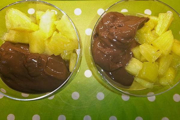 Fluffy Chocolate Pudding with Rum