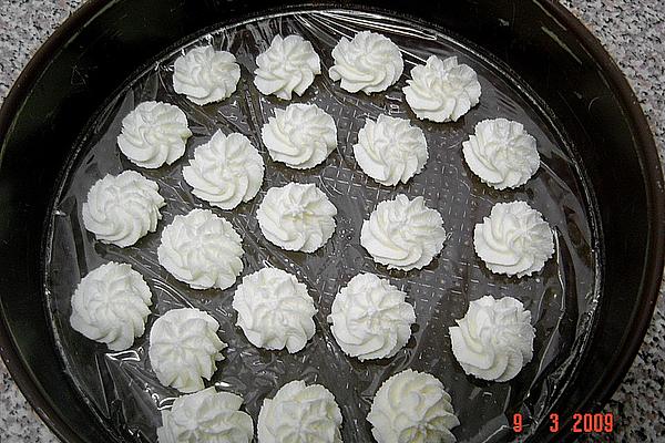 Freeze Whipped Cream As Rosettes