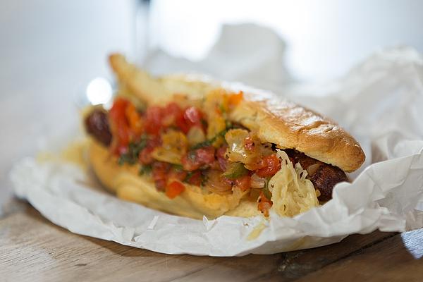 French Hotdog with Merguez and Brioche Buns