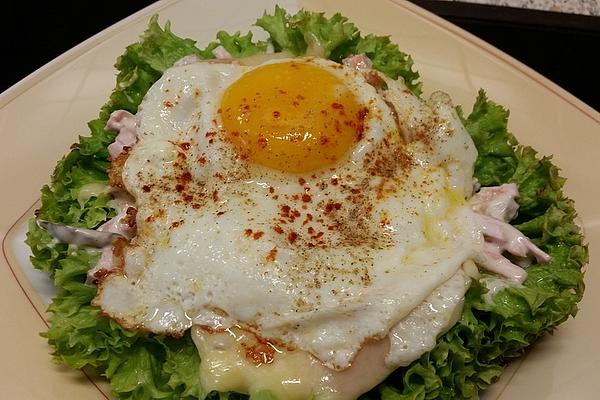 Fried Egg Max on Salad