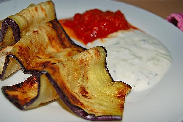 Fried Eggplant with Mint – Tzatziki