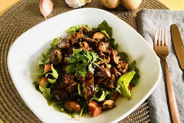 Fried Mushrooms with Balsamic Vinegar