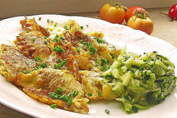 Fried Oyster Mushrooms in Cheese and Egg Shell