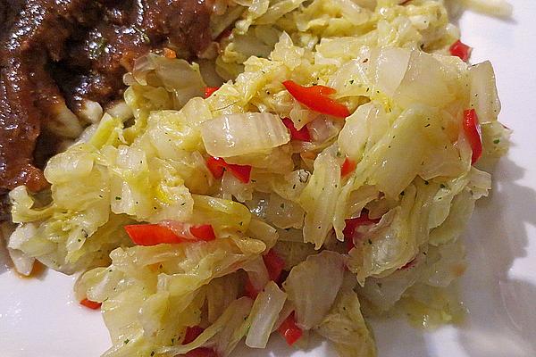 Fried White Cabbage