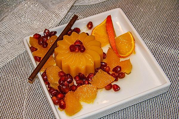 Fruit Dessert with Freshly Squeezed Orange Juice