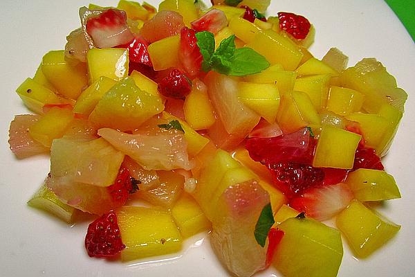 Fruit Salad with Pineapple and Mango