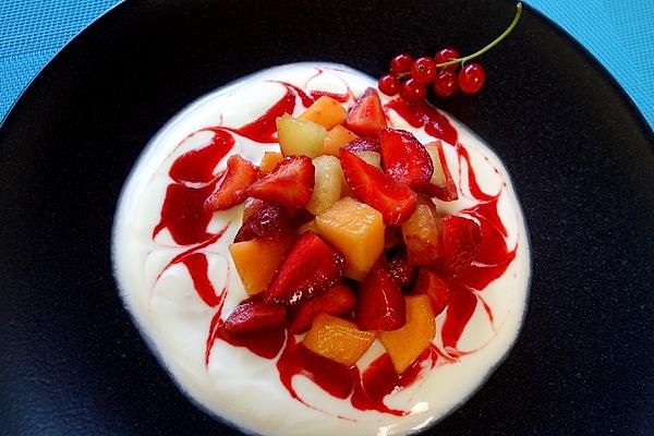 Fruit Salad with Sour Cream Dressing