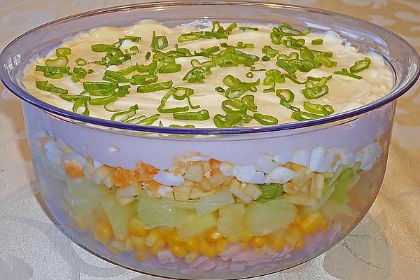 Fruity – Spicy Layered Salad