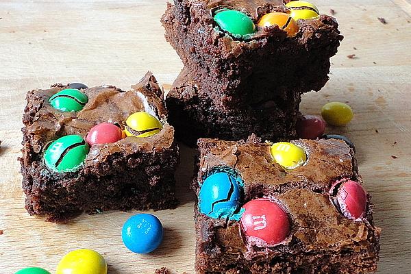 Fudgy Brownies with M &amp; Ms