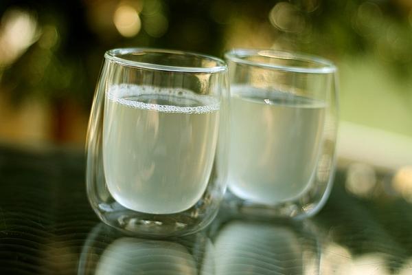 Ginger Tea with Elderflower Syrup