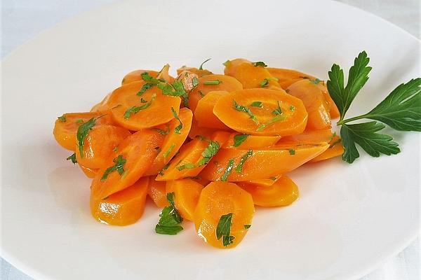 Glazed Carrot Vegetables in White Wine