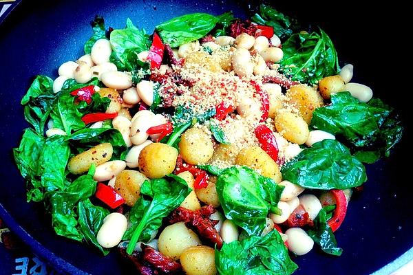 Gnocchi Tricolore with Pine Nut Parmesan