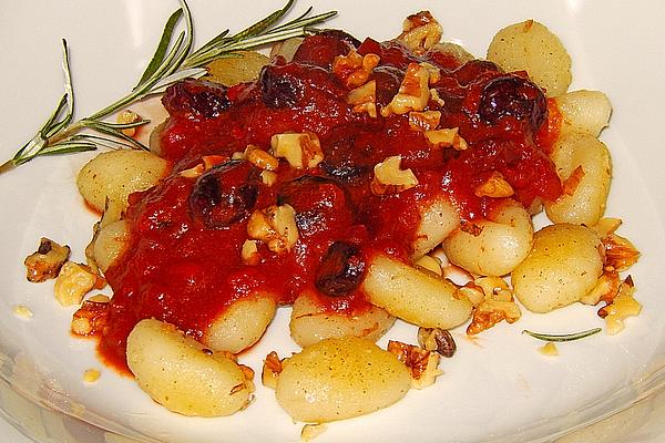 Gnocchi with Fiery Tomato and Cranberry Sauce