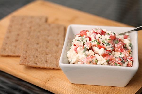 Grainy Cream Cheese with Peppers and Chives