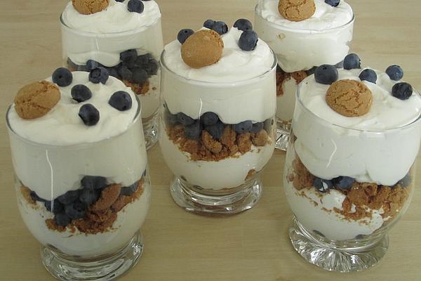 Grandma`s Cottage Cheese Dish with Blueberries
