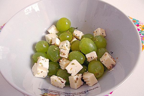 Grape and Sheep Cheese Salad