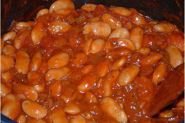 Greek Broad White Beans in Tomato Sauce