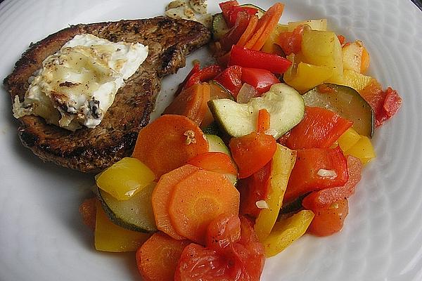 Greek Herb Schnitzel with Feta Cheese