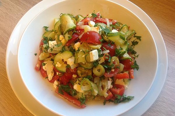 Greek Salad with Sheep Cheese