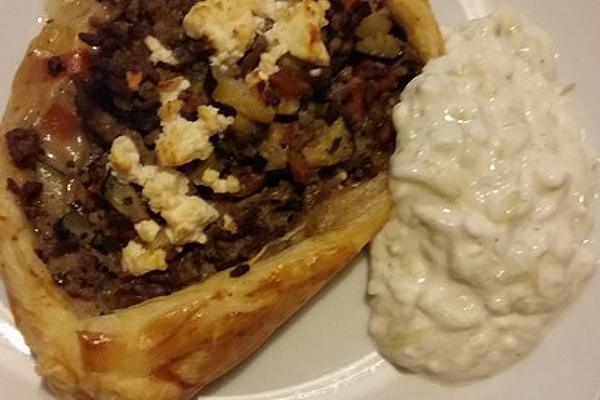 Greek Style Puff Pastry Boat