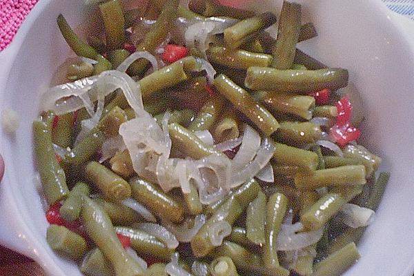 Green Bean Salad with Peppers and Onions