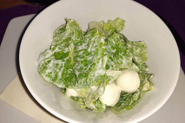 Green Salad with Cream Sauce