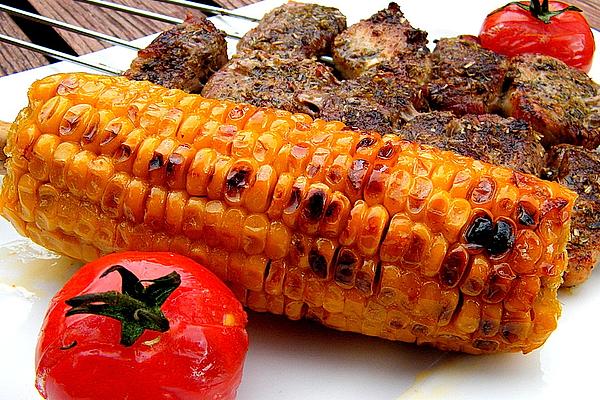 Grilled Corn on Cob with Honey Butter