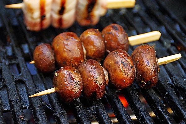 Grilled Mushroom Skewers