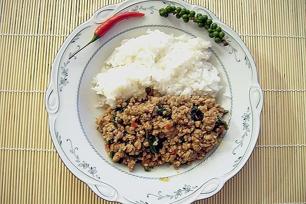 Ground Pork with Green Pepper – Mou Phad Kaphrao Prik Thai Sod