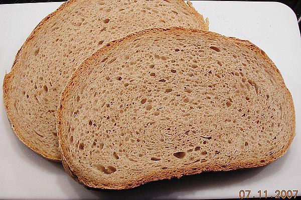 Hearty Mixed Wheat Bread Without Sourdough