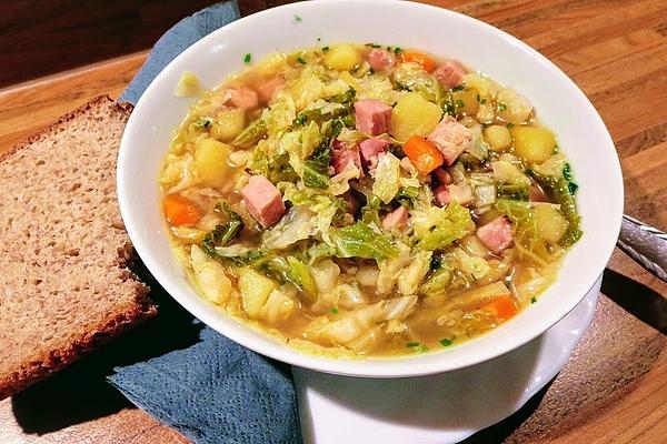 Hearty, Spicy Savoy Cabbage Stew with Kasseler