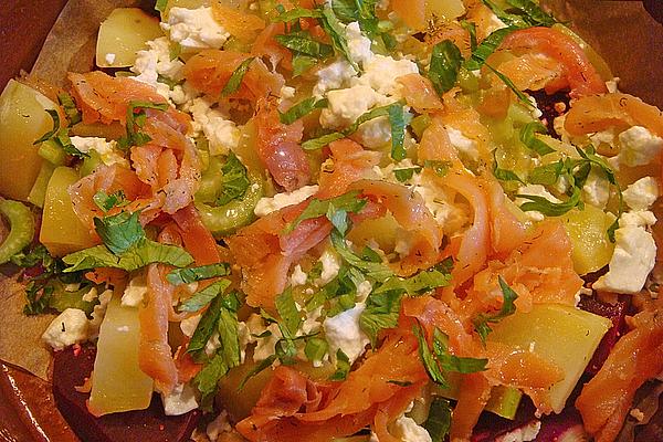 Herbal Potato Salad with Salmon
