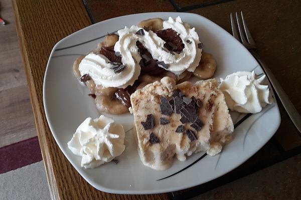 Hot Chocolate Banana on Ice