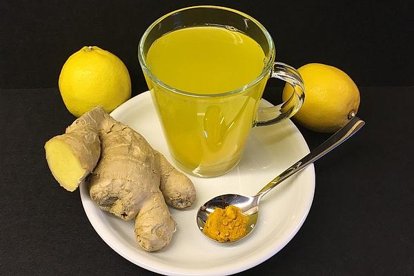 Hot Lemon with Turmeric and Ginger