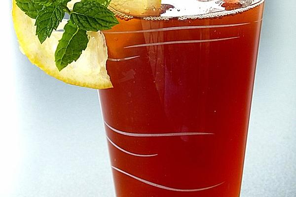 Iced Tea with Fresh Mint