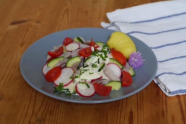 Illes Hearty Radish Salad with Strips Of Matjes