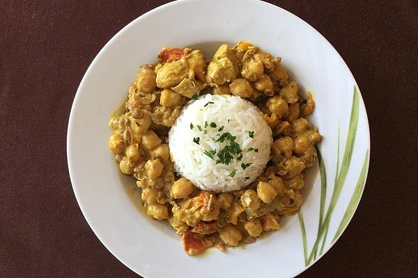 Indian Chicken Curry with Chickpeas