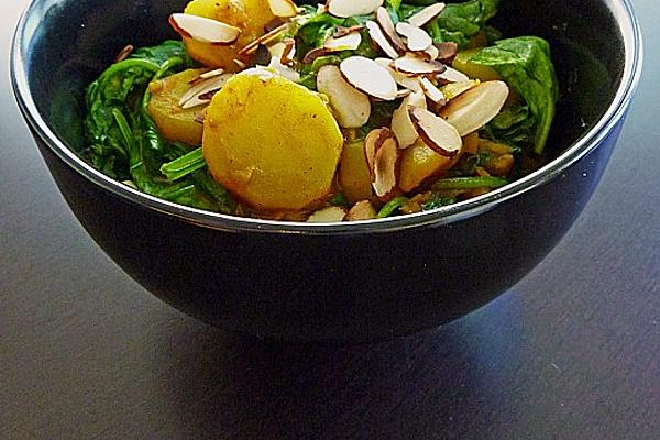 Indian Potato and Spinach Vegetables