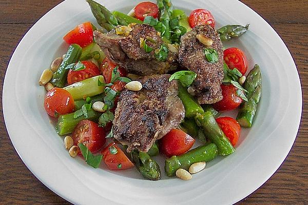 Italian Asparagus Salad with Chicken Liver