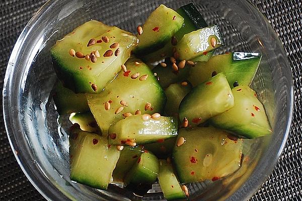 Japanese-Korean Cucumber Salad