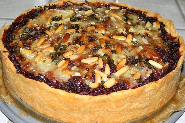 Juicy, Sweet Red Cabbage Tart for Two