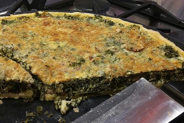 Kale Quiche with Sausage