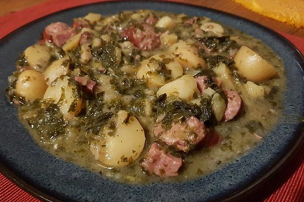 Kale with Sausages