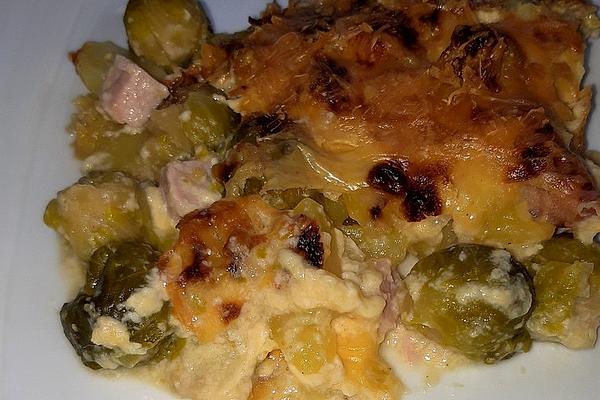 Kasseler and Brussels Sprouts Casserole