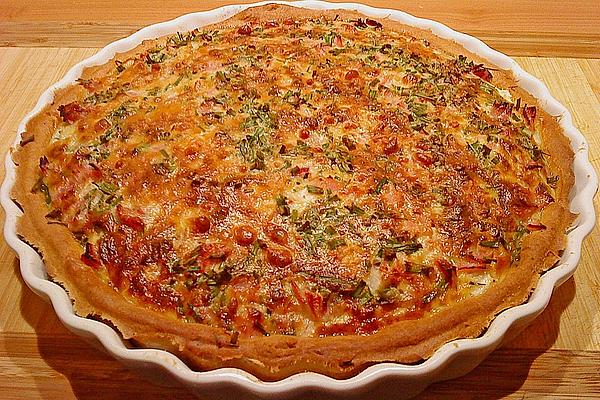 Kohlrabi Quiche with Ham